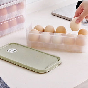 10 Eggs Airtight Storage Box Single Layer 10 Grids -  Lovely Dealz 
