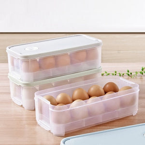 10 Eggs Airtight Storage Box Single Layer 10 Grids -  Lovely Dealz 
