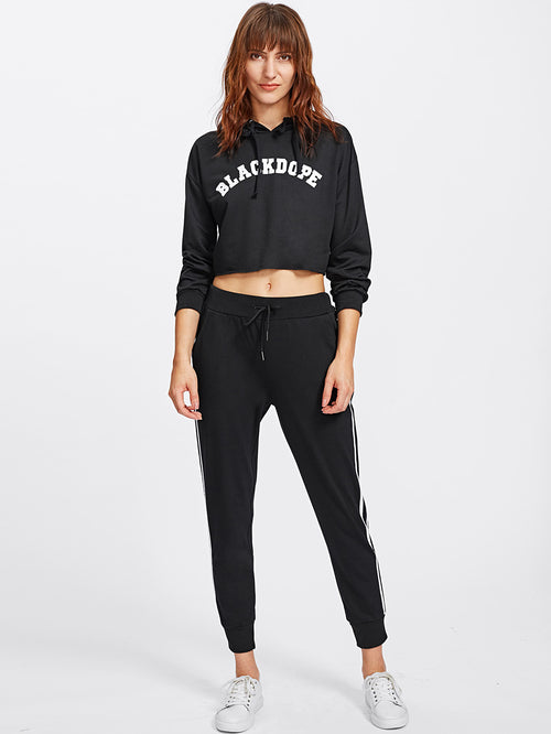 Stripe Tape Side Sweatpants -  Lovely Dealz 