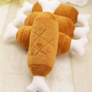 1PC Pet Dog Cat Chicken Legs Plush Toys -  Lovely Dealz 
