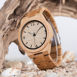 D27 Natural All Bamboo Wood Watches Top -  Lovely Dealz 