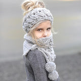 Baby Cap Winter Wool Knitted Handmade Hats Baby -  Lovely Dealz 