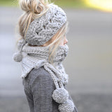 Baby Cap Winter Wool Knitted Handmade Hats Baby -  Lovely Dealz 