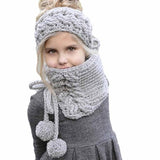 Baby Cap Winter Wool Knitted Handmade Hats Baby -  Lovely Dealz 