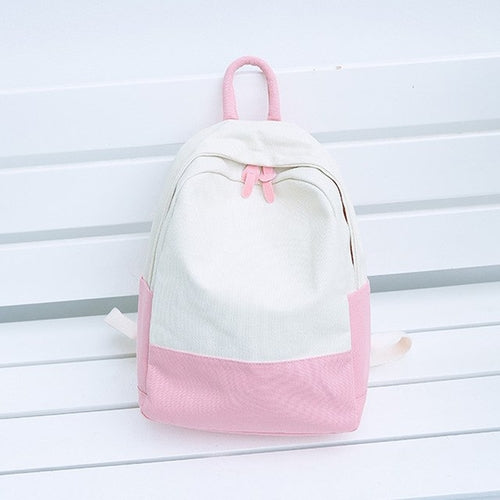 Casual Fashion Women Travel Backpacks Canvas Hit -  Lovely Dealz 