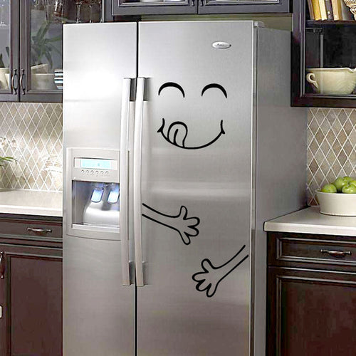 Cute Sticker Fridge Happy Delicious Face Kitchen -  Lovely Dealz 