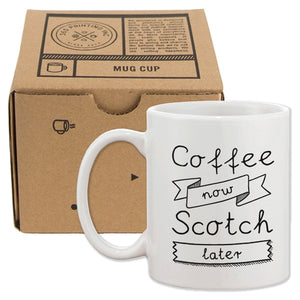 Coffee Now Scotch Later Coffee Mug -Father's Day -  Lovely Dealz 