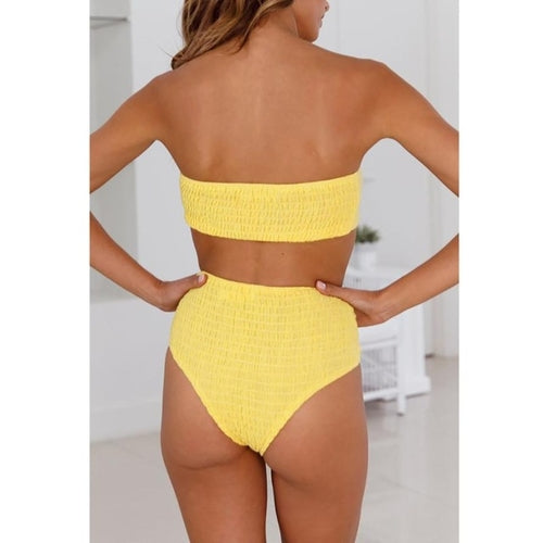 Enchanting Women Bikini Solid Bowknot Bikini Sets -  Lovely Dealz 