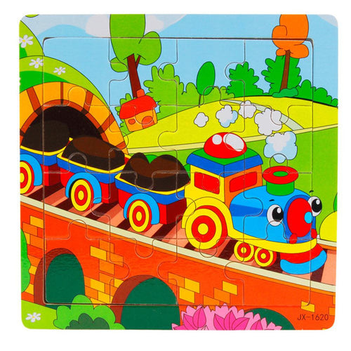 Fashion 2018 Wooden Kids 16 Piece Jigsaw Toys For -  Lovely Dealz 
