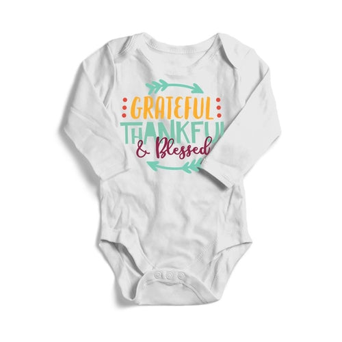 Grateful Thankful and Blessed Baby Long Sleeve -  Lovely Dealz 