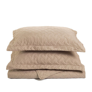 Camel color Quilt Set Bedspread Bed -  Lovely Dealz 