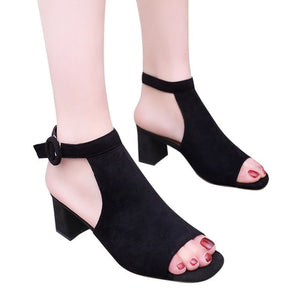Sandals Women Summer Shoes Slingbacks High Heels -  Lovely Dealz 