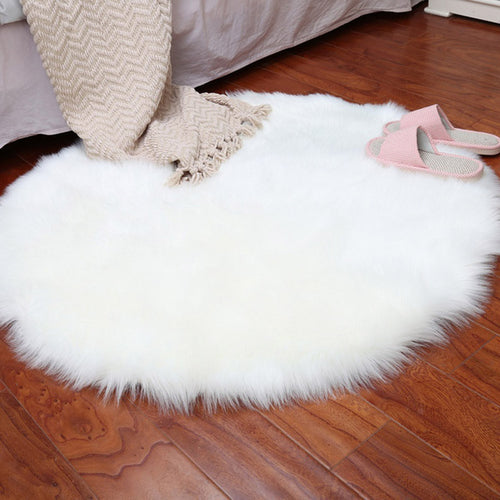 Soft Artificial Sheepskin Rug Chair Cover Bedroom -  Lovely Dealz 