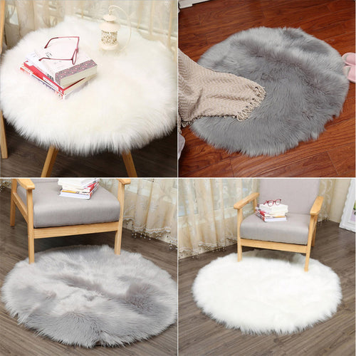 Soft Artificial Sheepskin Rug Chair Cover Bedroom -  Lovely Dealz 