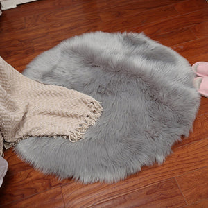 Soft Artificial Sheepskin Rug Chair Cover Bedroom -  Lovely Dealz 