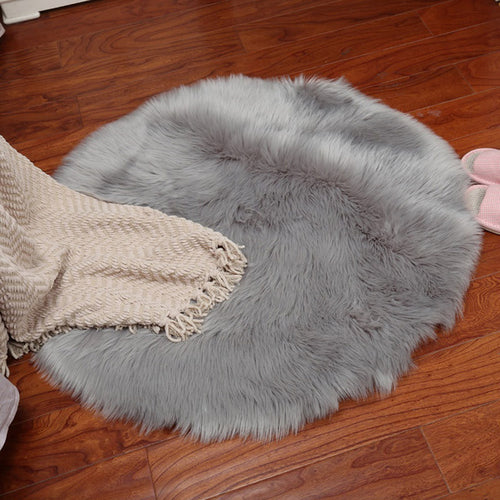Soft Artificial Sheepskin Rug Chair Cover Bedroom -  Lovely Dealz 