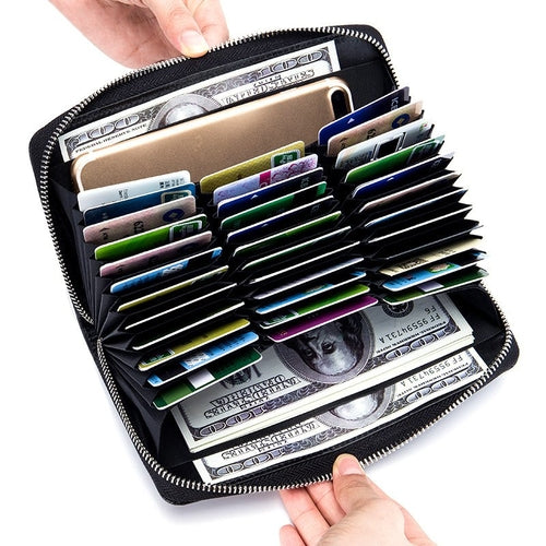 High Capacity 36 Card Slots RFID Wallet -  Lovely Dealz 