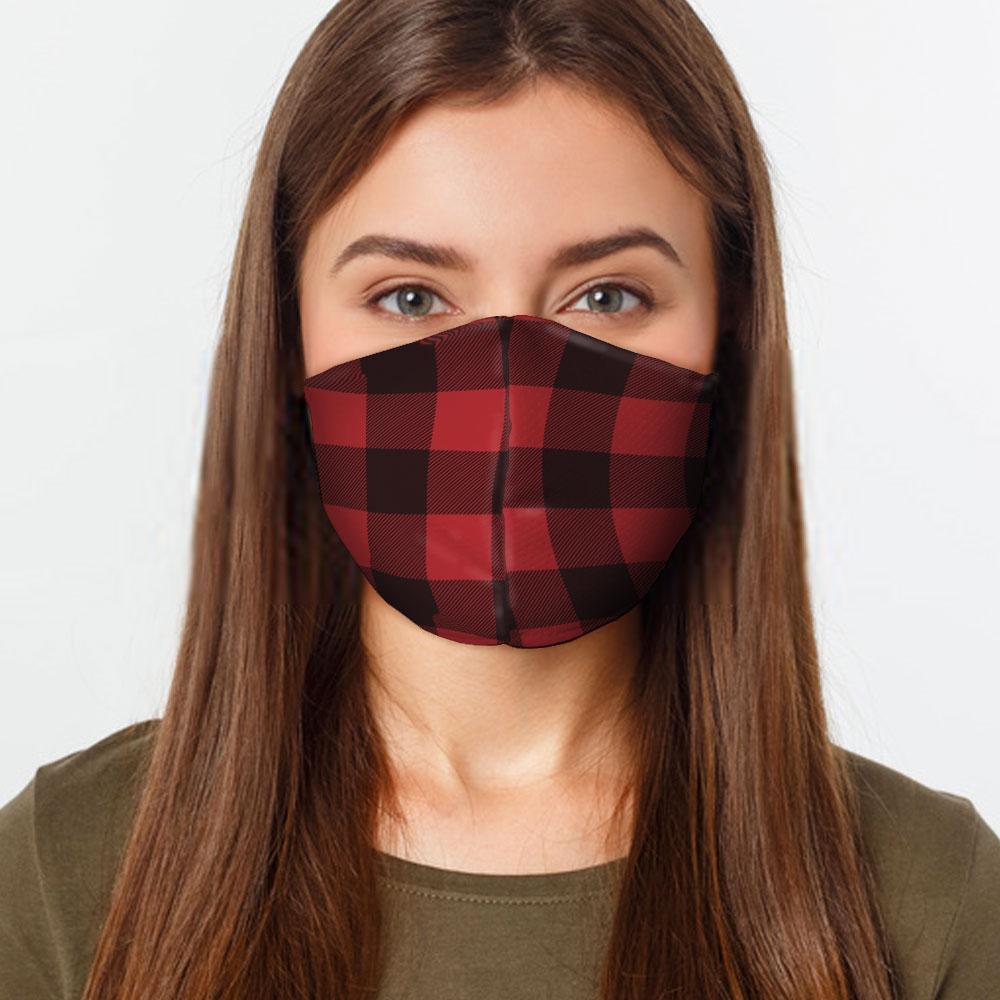 Red Flannel Face Mask