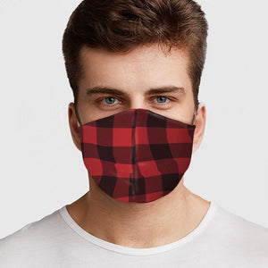 Red Flannel Face Mask