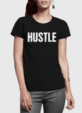 Hustle Half Sleeves Women T-shirt -  Lovely Dealz 